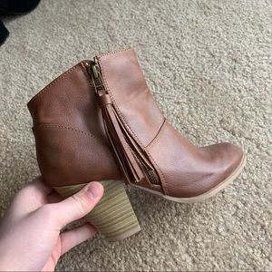 Brown Leather Ankle Boots